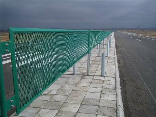 Coated anti-glare mesh surface on a galvanised base, seen close up